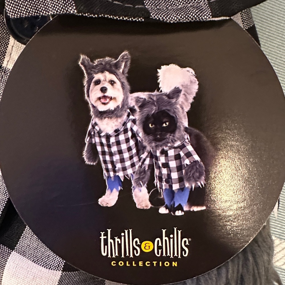 NWT Gray Werewolf Dog or Cat Halloween Costume size S